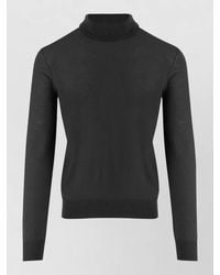 Saint Laurent - Fine-Knit Wool Slim-Fit Ribbed Turtleneck Sweater - Lyst