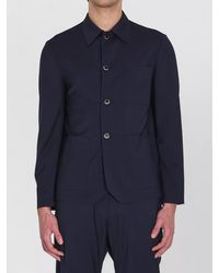 Barena - Tropical Overshirt Regular Fit Wool Shirt - Lyst