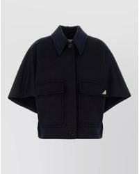 Max Mara - Cashmere Boxy Cape Jacket - Lyst