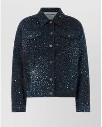 GIUSEPPE DI MORABITO - Printed Denim Jacket - Lyst