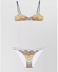 Missoni - Zigzag Knit Triangle Bikini Two Piece Set - Lyst