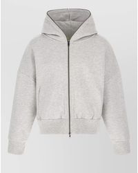 Entire studios - Cotton Oversized Zip Hooded Jacket - Lyst