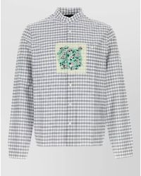 Prada - Shirt Checked Pattern Chest Pocket Long Sleeves - Lyst