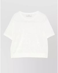 DUNST - Linen Cotton Knit T Shirt Short Sleeves - Lyst