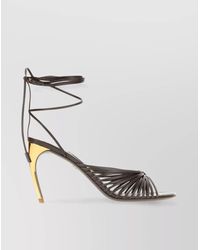 Ferragamo - Sandals Leather-Tone Heel - Lyst