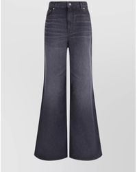 Chloé - Denim High-Rise Wide-Leg Trousers - Lyst