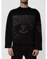 Dolce & Gabbana - Cotton-Blend Graphic-Print Crew-Neck Long-Sleeve Sweatshirt - Lyst