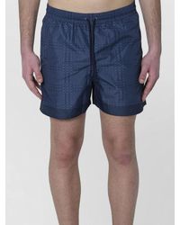 Gucci - Swim Shorts Incrocio Gg Technical Poplin - Lyst