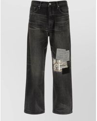 Yohji Yamamoto - Denim Jeans Distressed Patchwork Belt Loops Five Pocket - Lyst