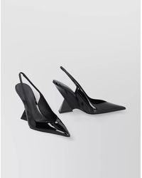 The Attico - Cheope Patent Leather Slingback Pumps - Lyst