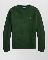 Polo Ralph Lauren - Wool Ribbed Crew-Neck Long-Sleeve Sweater - Lyst