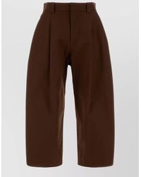 Balenciaga - Cotton Wide-Leg Tailored Shorts - Lyst