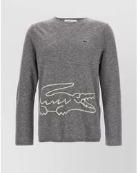 Comme des Garçons - Wool Knitted Logo Patch Jumper - Lyst