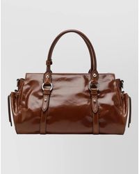 Miu Miu - Top Bag Buckle Detail Side Straps Handles - Lyst