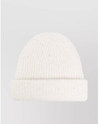 Fabiana Filippi - Wool Blend Ribbed Beanie With Sequin Embellishment - Lyst