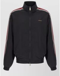 Versace - Craquele Effect Casual Stand Collar Jacket - Lyst