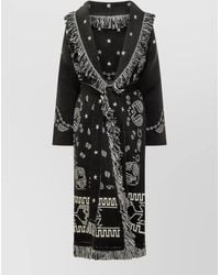 Alanui - Long Coat Patterned Fringe Detail Belt - Lyst