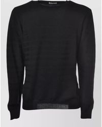 Paolo Pecora - Lightweight Knit Sweater Ribbed Cuffs Hem Sheer - Lyst