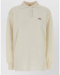 Loewe - Stretch Cashmere Blend Long Sleeve Polo - Lyst