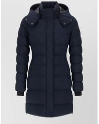 Moose Knuckles - Nylon Quilted Hooded Parka Coat - Lyst