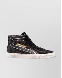 Golden Goose - Leather Panelled High-Top Sneakers - Lyst