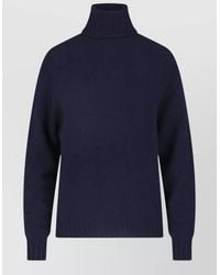 Ma'ry'ya - Turtleneck Sweater Long Sleeves Ribbed Trims - Lyst