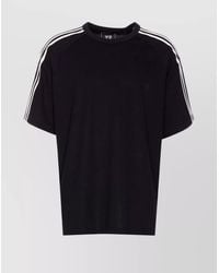 Y-3 - Ribbed Crew Neck Short-Sleeve T-Shirt - Lyst
