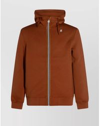K-Way - Relaxed Fit Hooded Jacket With Ribbed Cuffs And Hem - Lyst