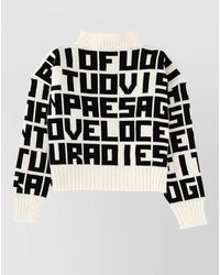 MSGM - Oversized Wool Jumper - Lyst