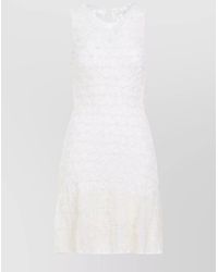 Chloé - Silk Cashmere Knee-Length Dress - Lyst