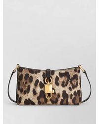 Dolce & Gabbana - Dg Leo Small Leather Leopard-Print Shoulder Bag - Lyst