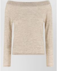 Max Mara - Cashmere Boat Neck Sweater Removable Band - Lyst