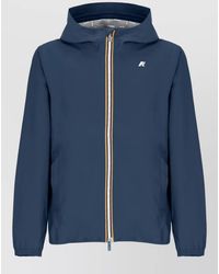 K-Way - Hooded Waterproof Short Jacket Elastic Cuffs - Lyst