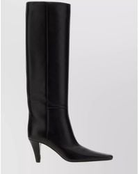 Saint Laurent - Knee Length Stiletto Heel Pointed Toe Boots - Lyst