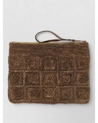 IBELIV - Tanala Clutch Bag Woven Square Pattern Wrist - Lyst