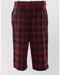Pinko - Checked Tweed Knee-Length Bermuda Shorts - Lyst