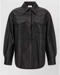 P.A.R.O.S.H. - Lamb Leather Shirt Jacket - Lyst
