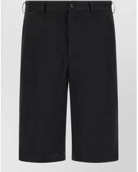 Comme des Garçons - Zip Detail Bermuda Shorts Belt Loops Pockets - Lyst