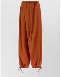 Marni - Tailored Pants Featuring Diagonal Draped Design - Lyst