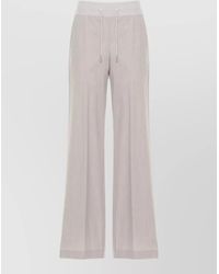 Panicale - Straight Leg Pants Side Light Detailing - Lyst