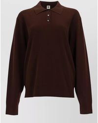 THE GARMENT - Madison Knit Polo Long Sleeve Sweater - Lyst
