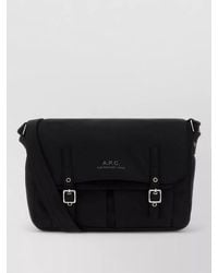 A.P.C. - Canvas Messenger Crossbody Shopping Bag - Lyst