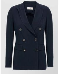 Alberto Biani - Tailored Blazer Double Breasted Notch Lapels - Lyst