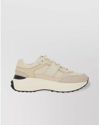 Tod's - Low-Top Round Toe Rubber Sole Sneakers - Lyst