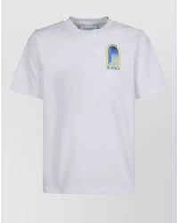 CASABLANCA - Arches Jersey Crew Neck Graphic Print T Shirt - Lyst