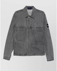 Stone Island - Denim Classic Collar Jacket - Lyst