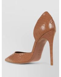 Paris Texas - Crocodile Effect Leather Pointed Toe Pumps - Lyst