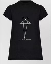 Rick Owens - Graphic Print Cotton T-Shirt - Lyst