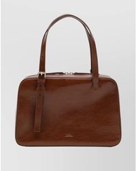 A.P.C. - Virginia Leather Box Shoulder Bag - Lyst