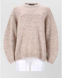 Fabiana Filippi - Knit Top Dropped Shoulders Ribbed Cuffs Hem - Lyst